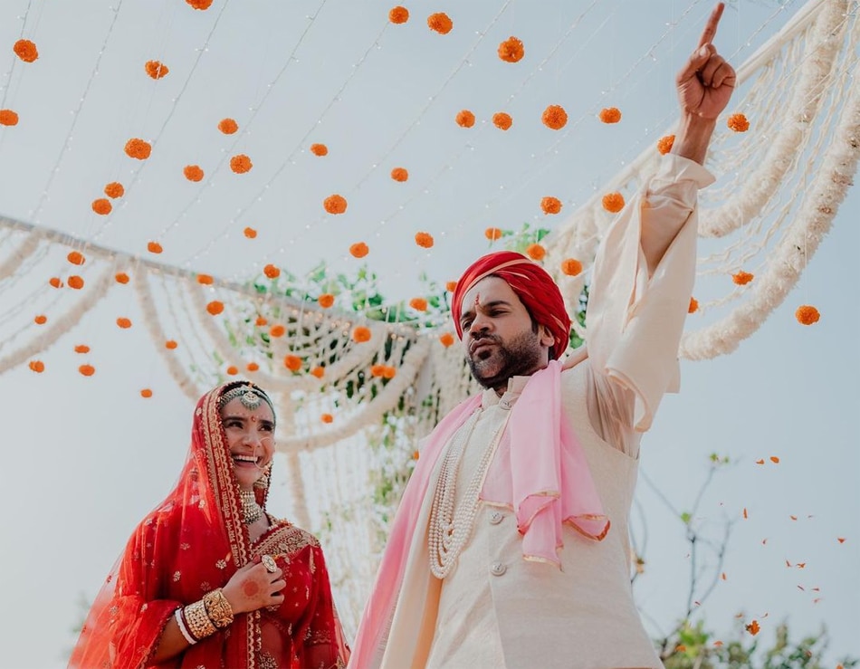 रााजकुमार राव-पत्रलेखा वेड‍िंग फोटोज   