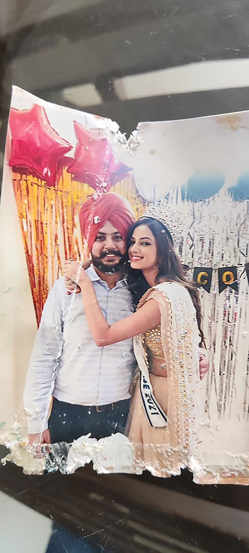 हरनाज कौर संधू अपने पिता के साथ