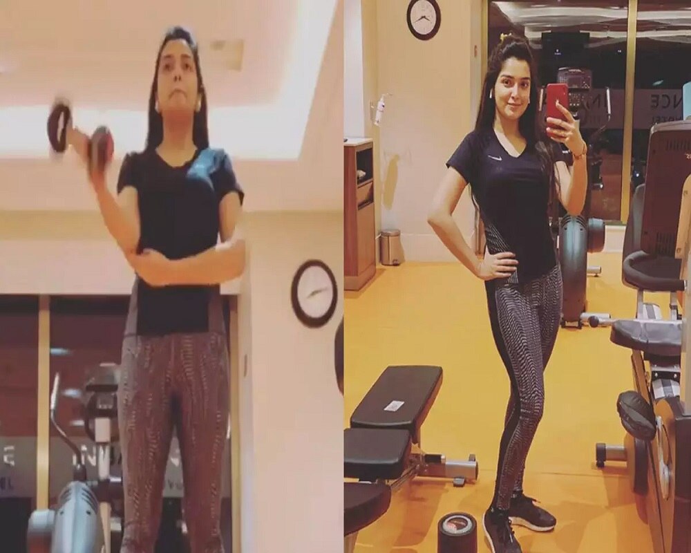 bhojpuri actress gym 