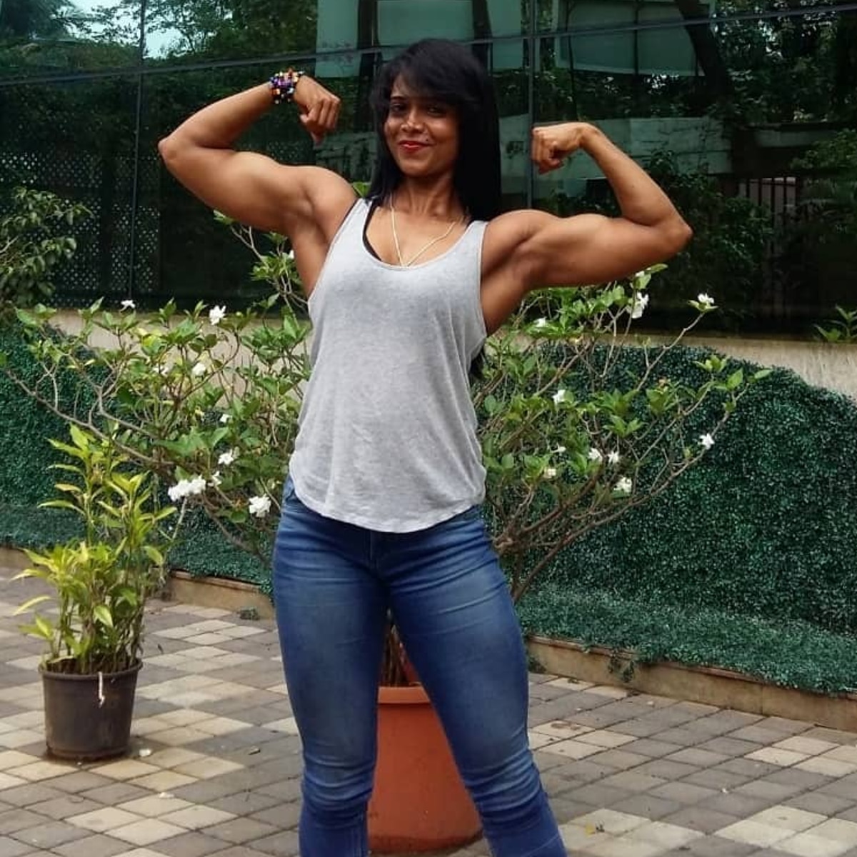Indian Female body builder Deepika Chowdhury