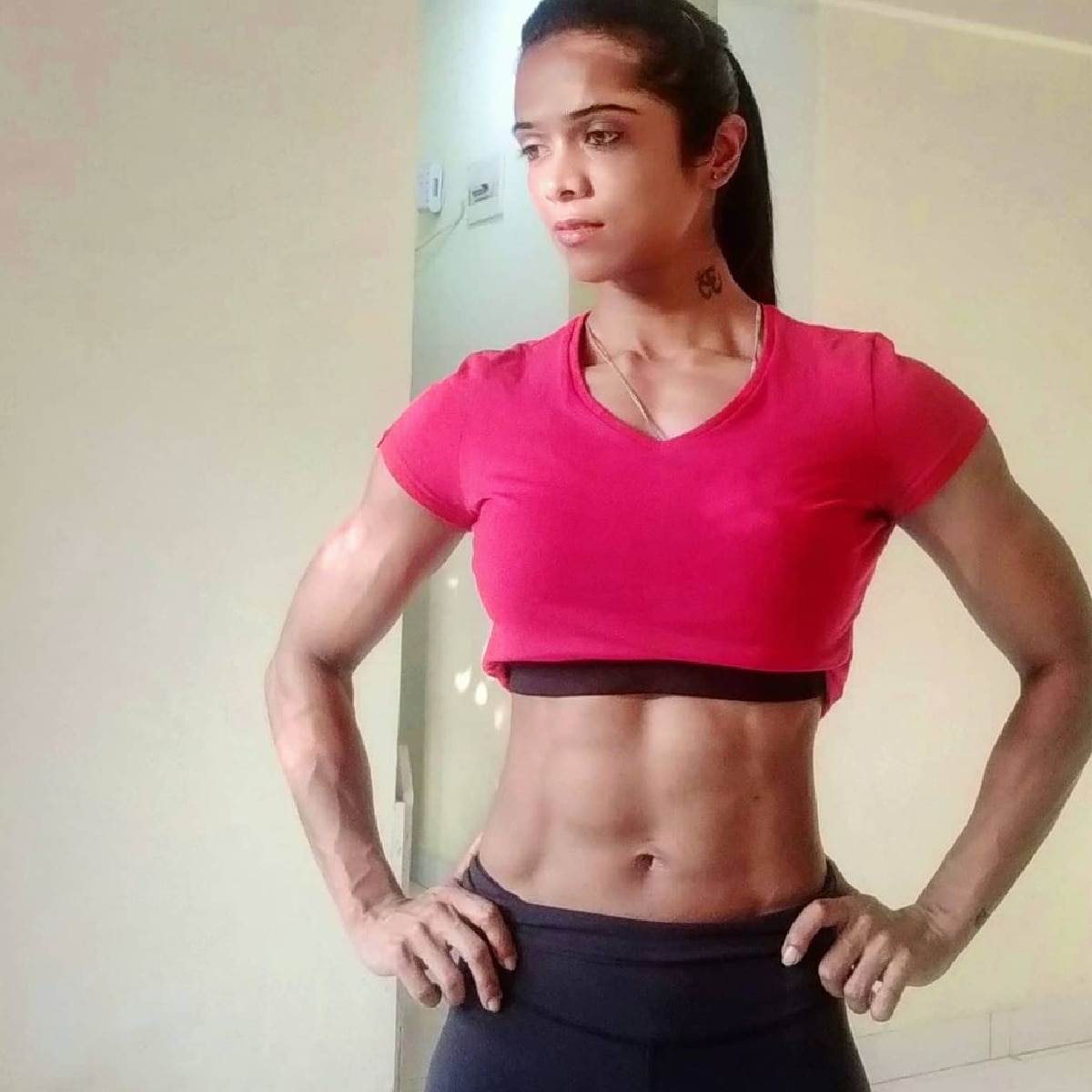 Indian Female body builder Deepika Chowdhury