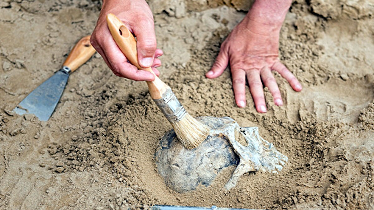 10,000 Years old Burial of infant Girl