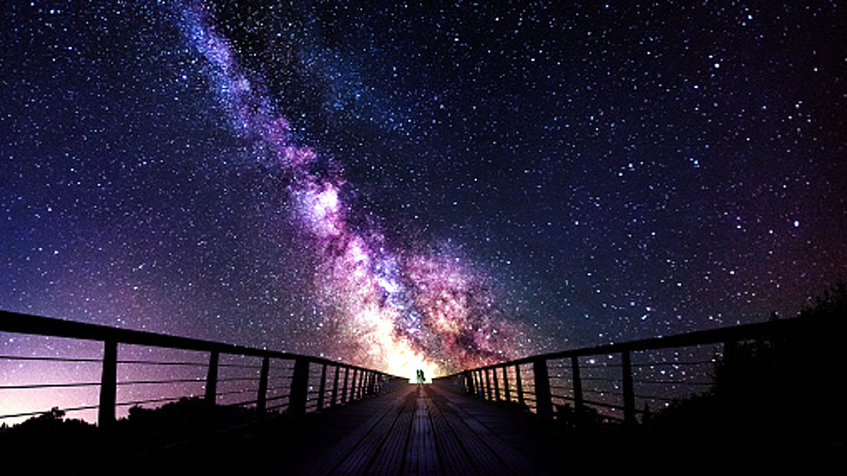 Space Devils Collide Milky Way