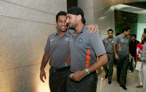 harbhajan singh and MS Dhoni