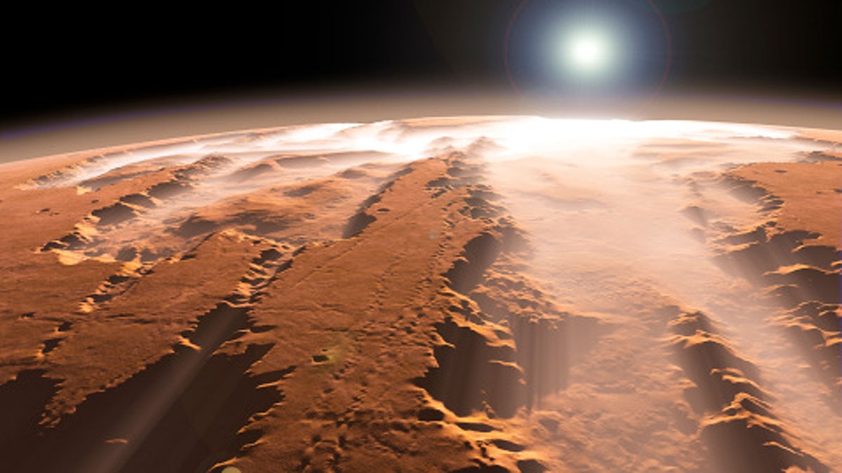 Water in Mars Grand Canyon Water in Mars Grand Canyon