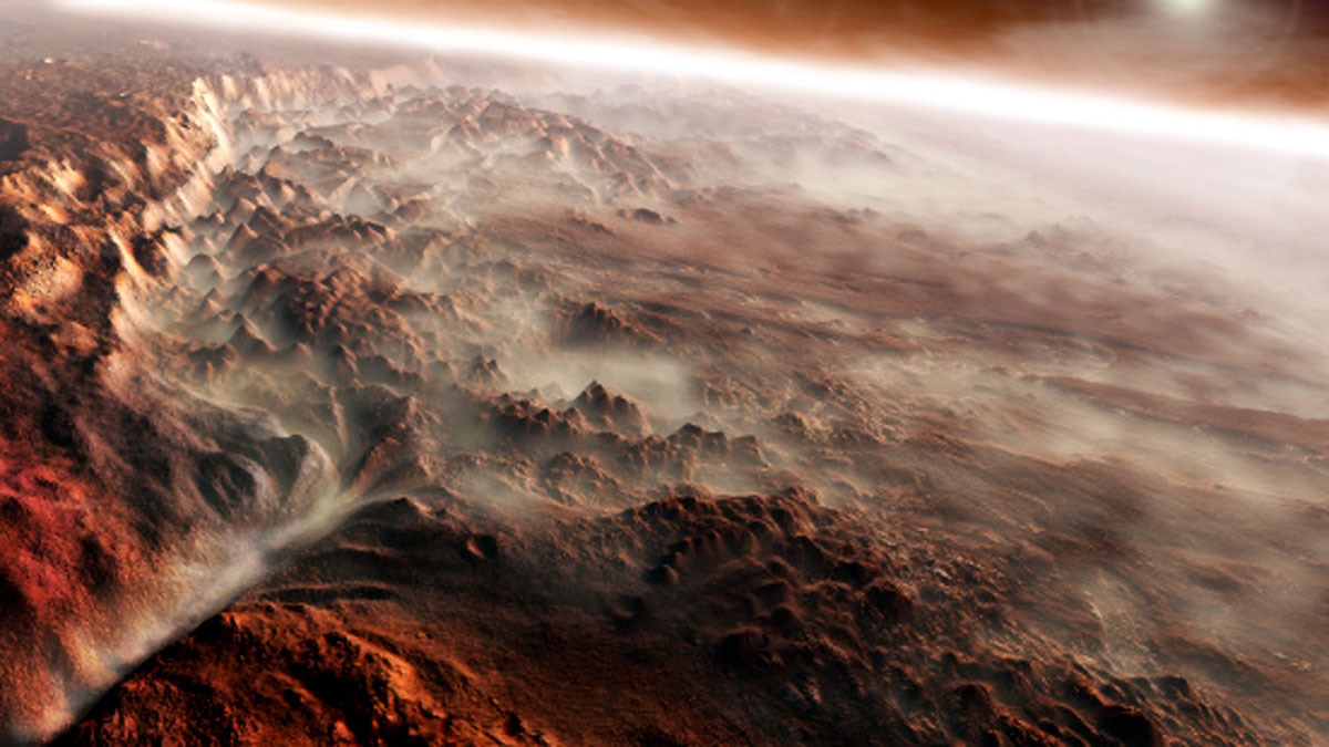 Water in Mars Grand Canyon Water in Mars Grand Canyon