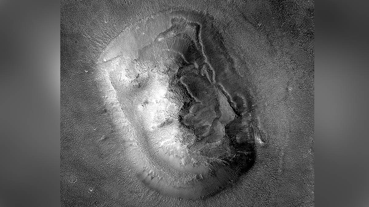 Giant Human Face Pyramid on Mars