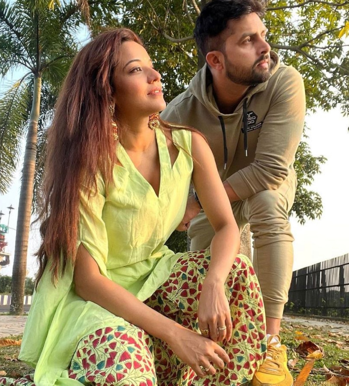 Monalisa with Husband Vikrant