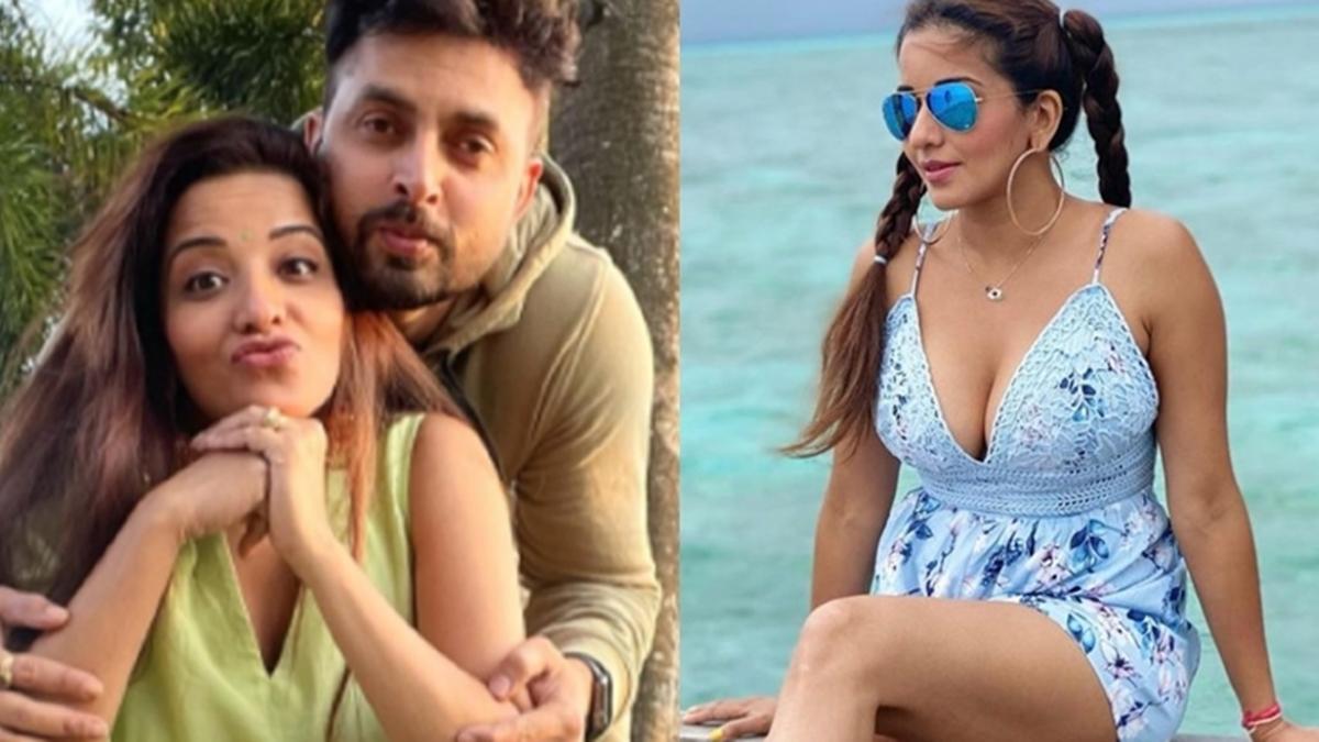 Monalisa Photos with Husband Vikrant