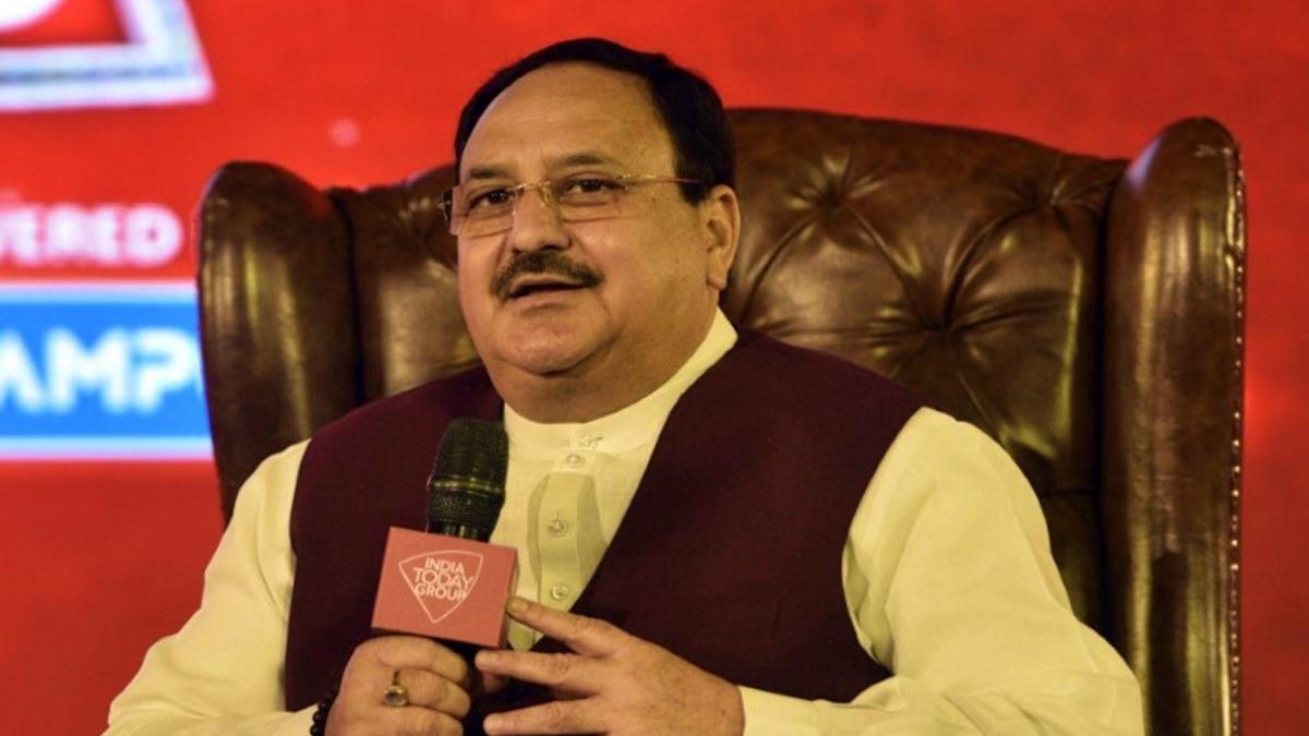 Agenda Aaj Tak के मंच पर जेपी नड्डा 