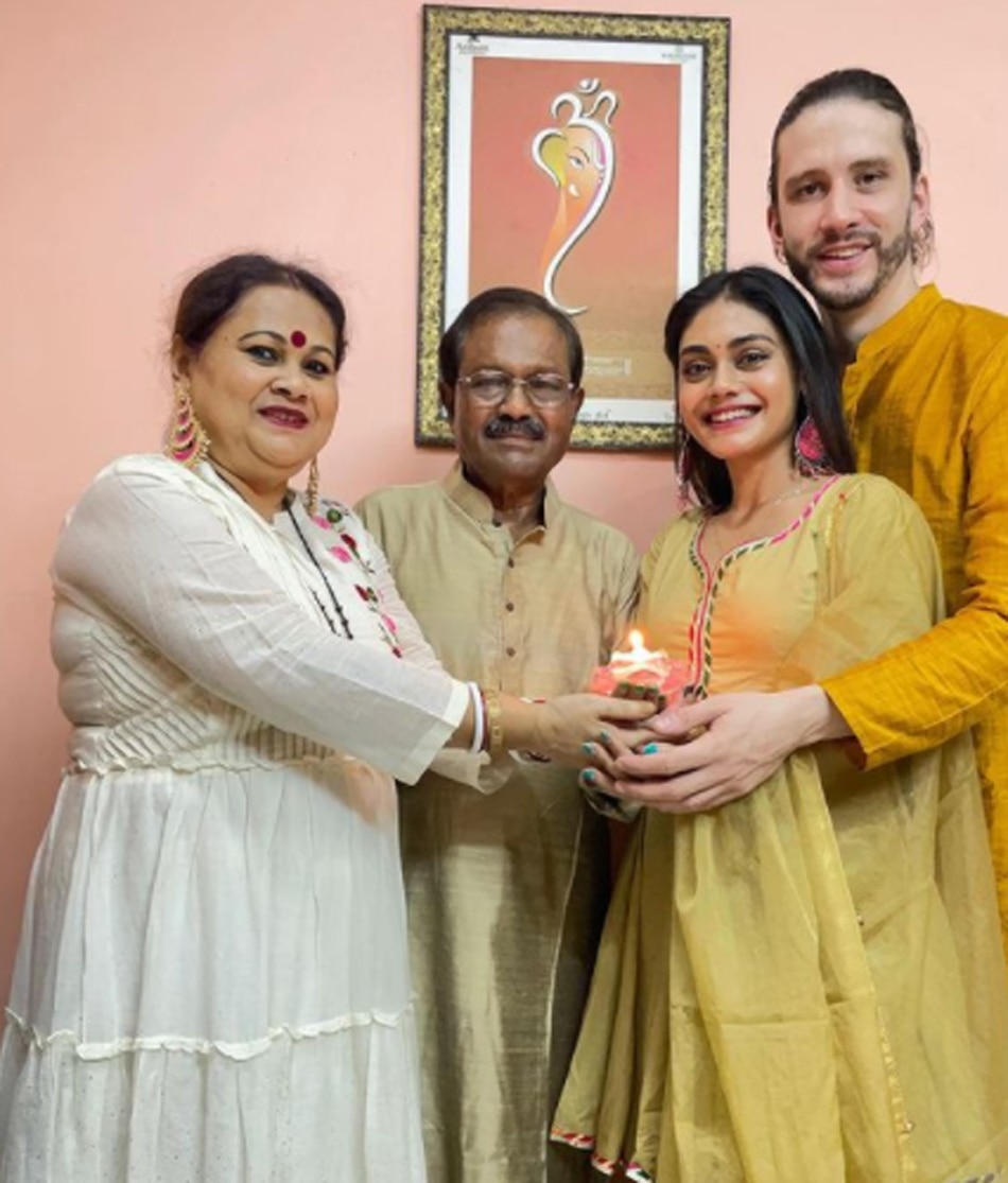 श्रीज‍िता डे-माइकल और फैमिली 