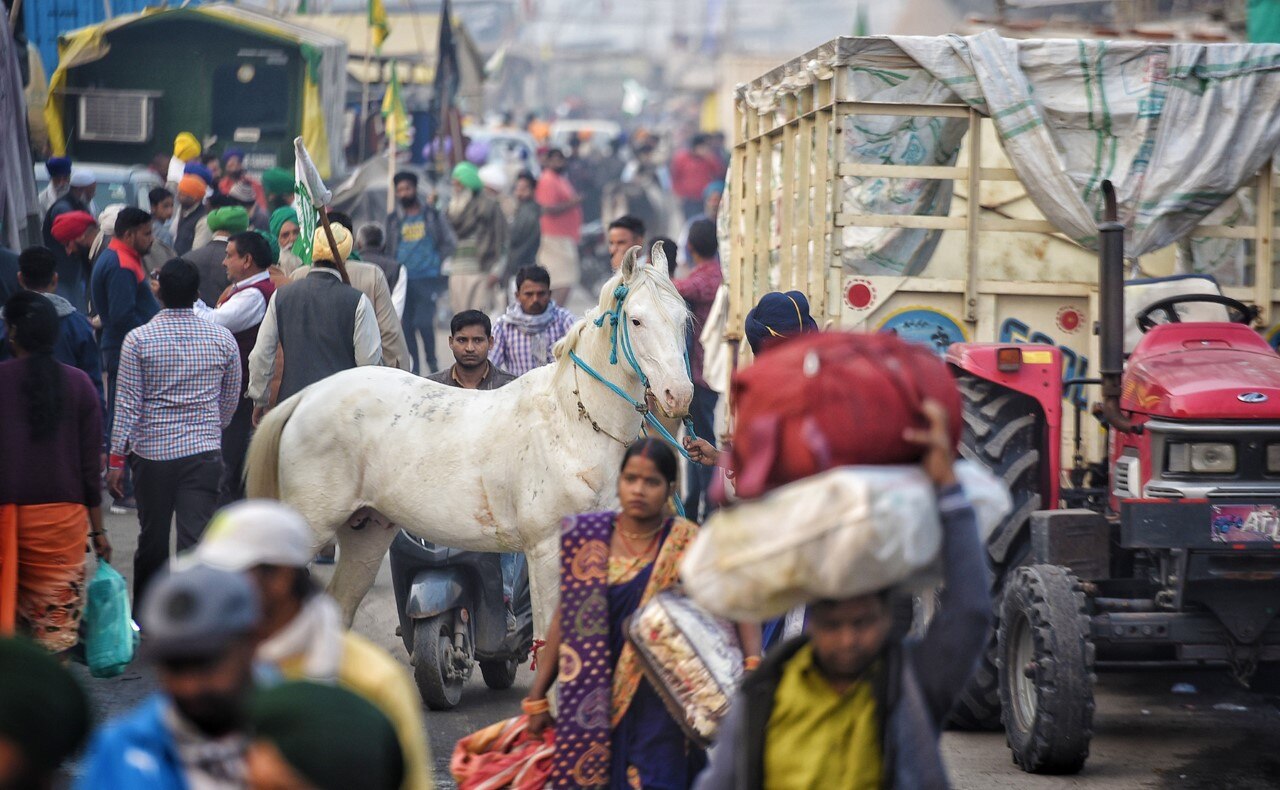 सिंघु बॉर्डर पर किसानों का मोर्चा एक साल तक जमा रहा