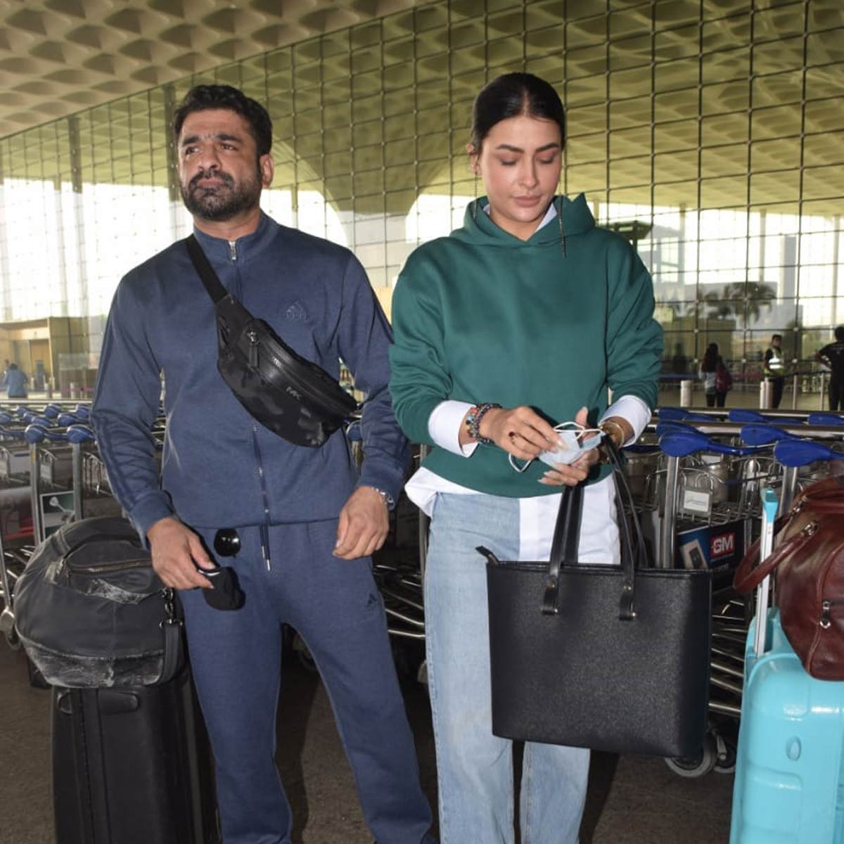 एजाज खान और पवित्रा पुनिया