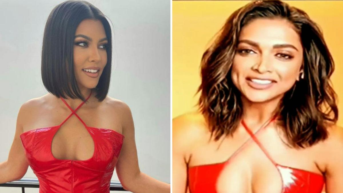 Deepika Padukone-Kourtney Kardashian ने पहनी सेम ड्रेस, किसके लुक ने किया इंप्रेस?
