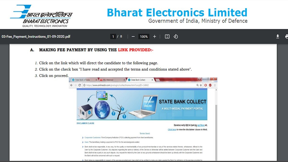 BEL 2022 Fee Instructions: