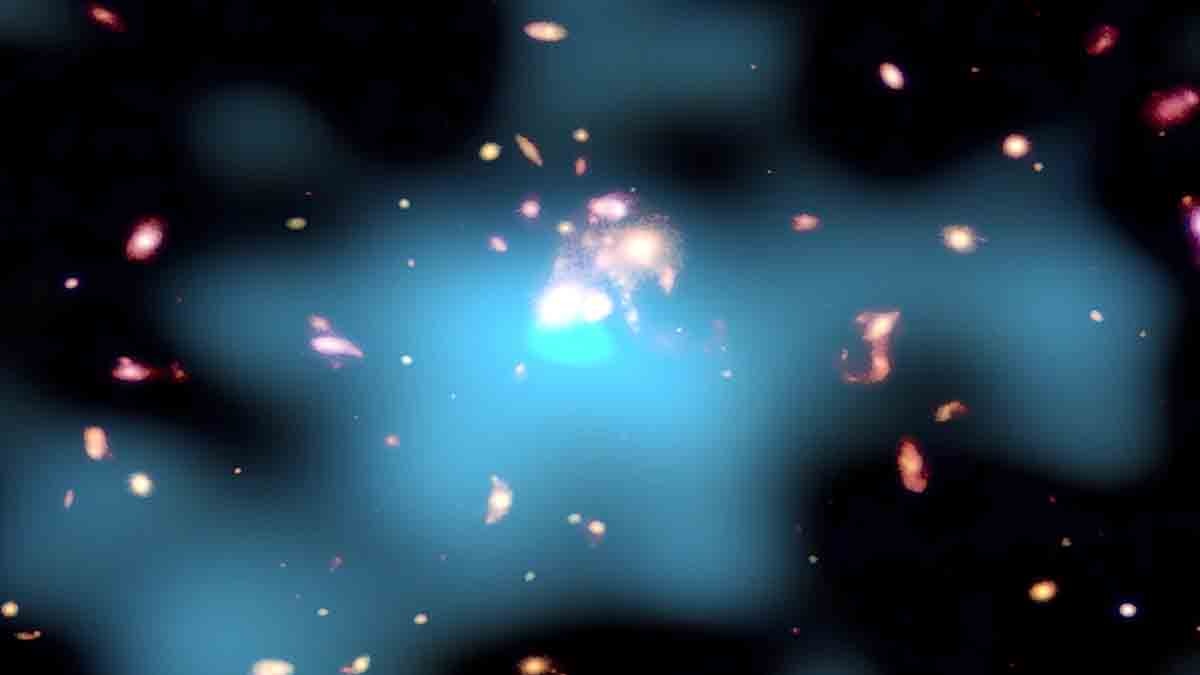 Earth swiss cheese bubble 