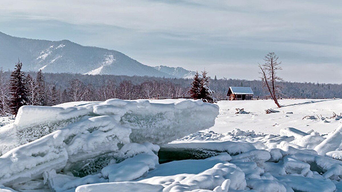Glowing Snow in Russian Arctic