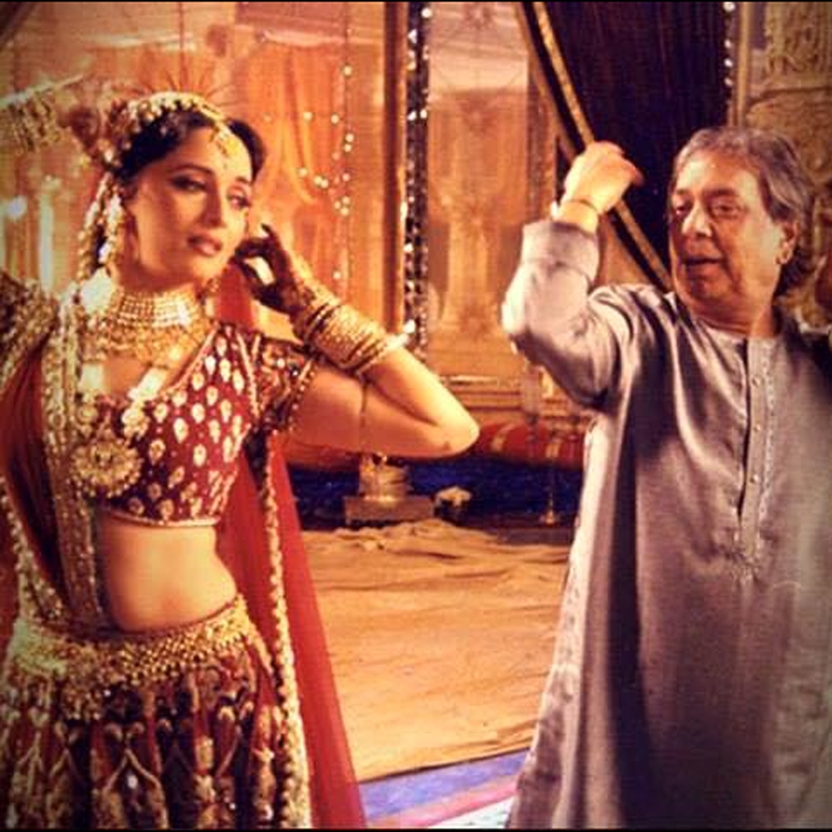 माधुरी-ब‍िरजू महाराज 