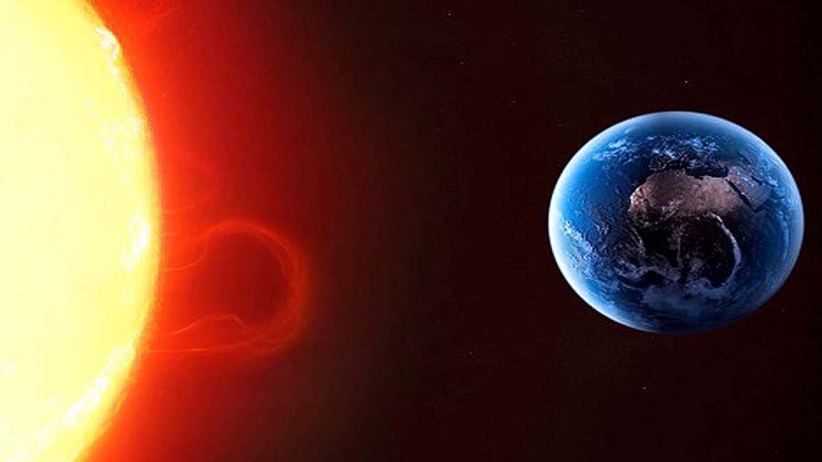 solar flare hit southern India