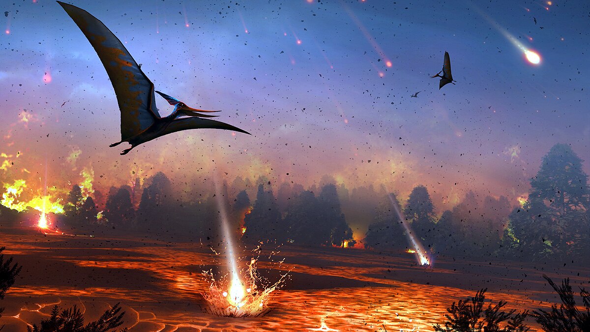 flying reptile Scotland