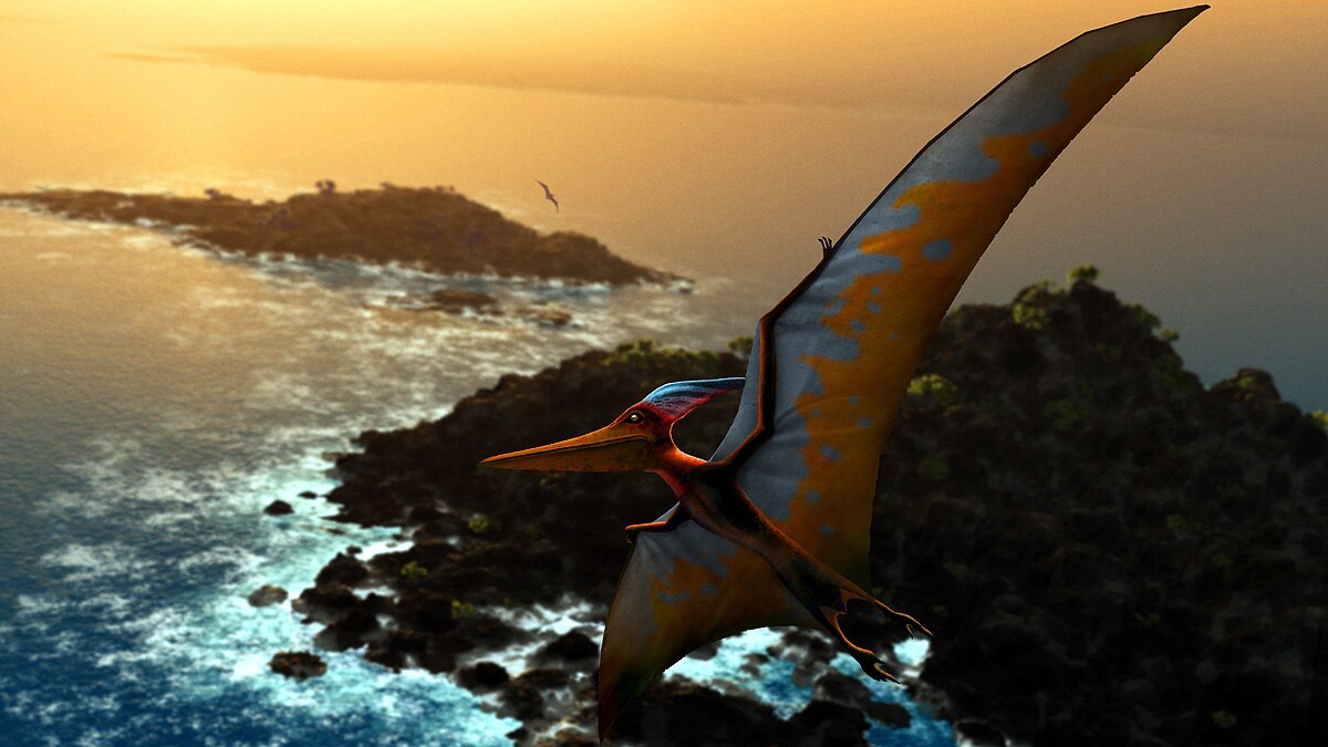 flying reptile Scotland