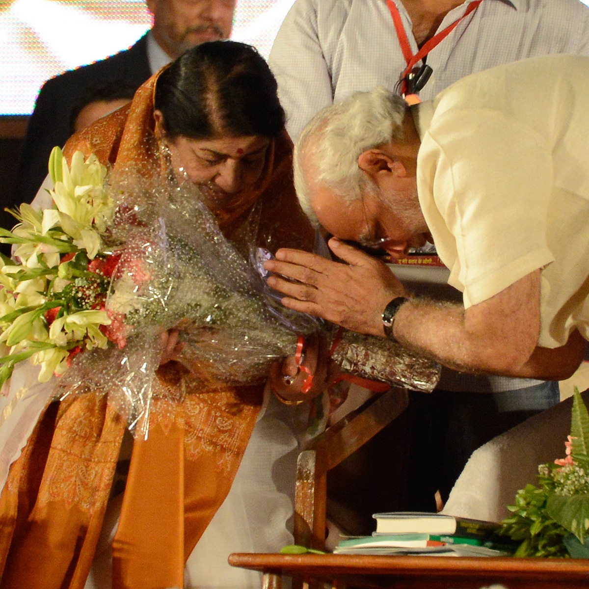 लता मंगेशकर, प्रधानमंत्री नरेंद्र मोदी