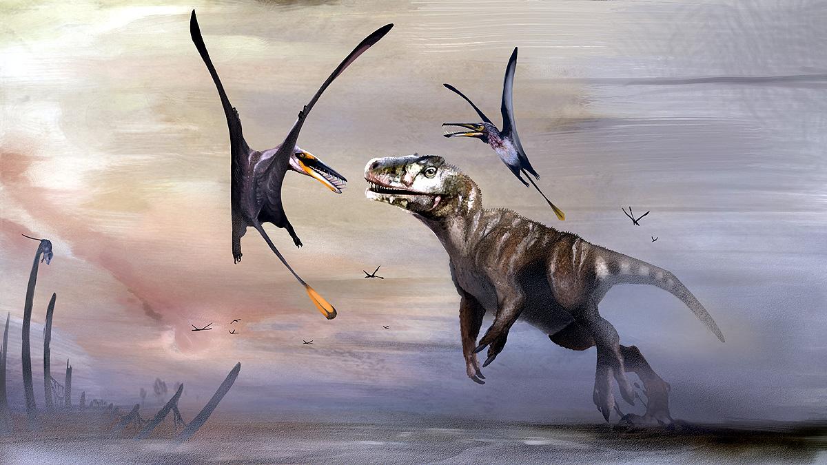flying reptile pterosaur Scotland
