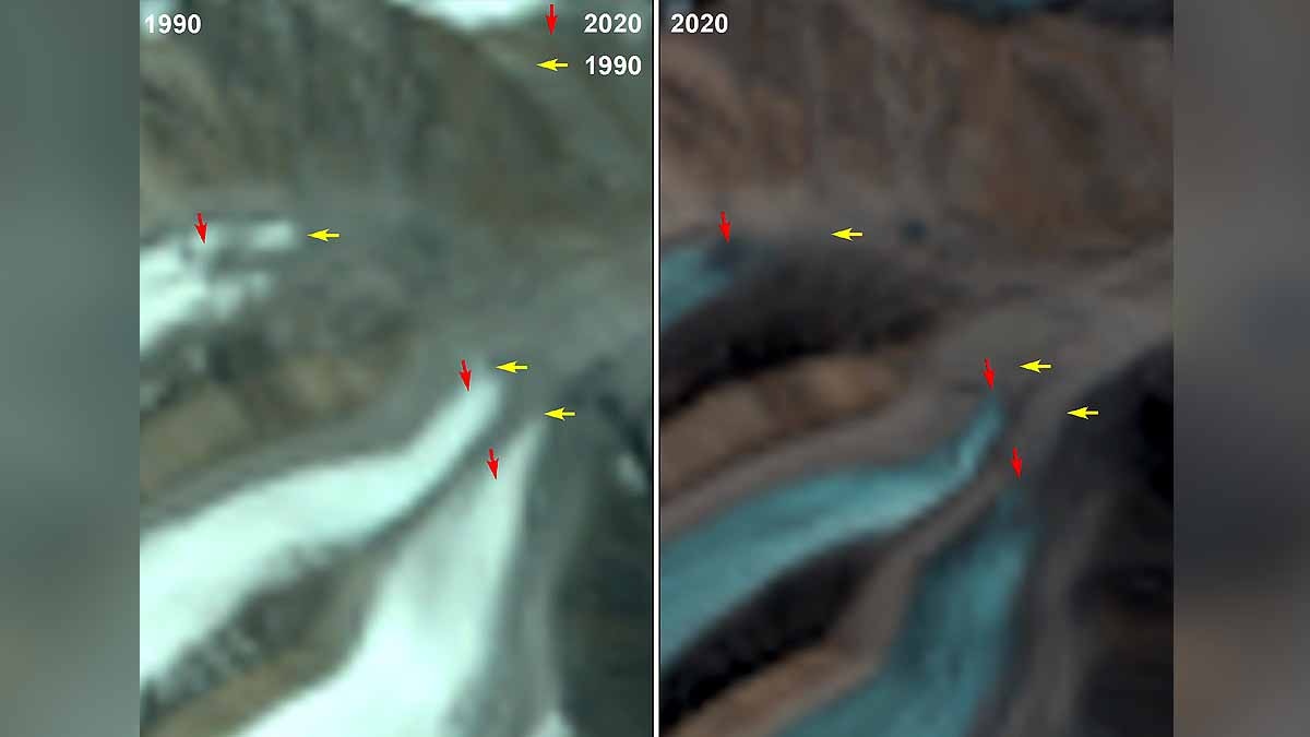 Pangong Lake Glaciers Melting