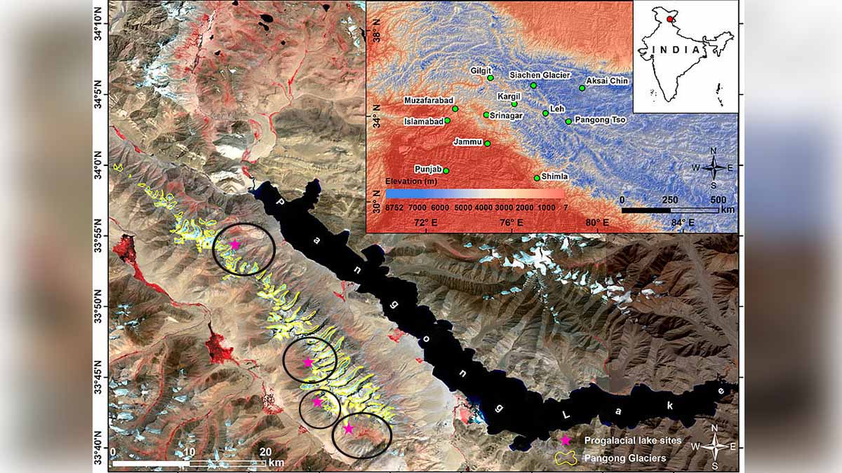 Pangong Glacier Melting