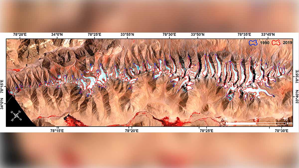 Pangong Lake Glaciers Melting