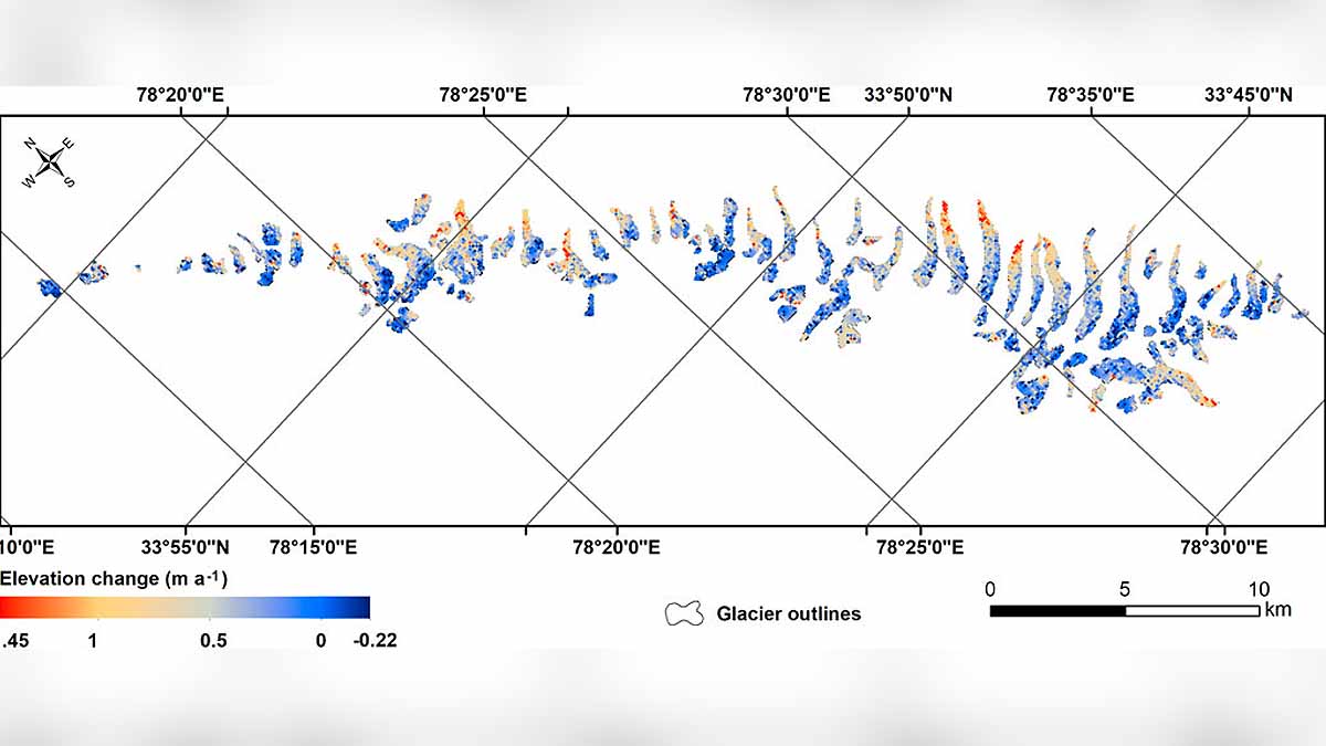 Pangong Lake Glaciers Melting