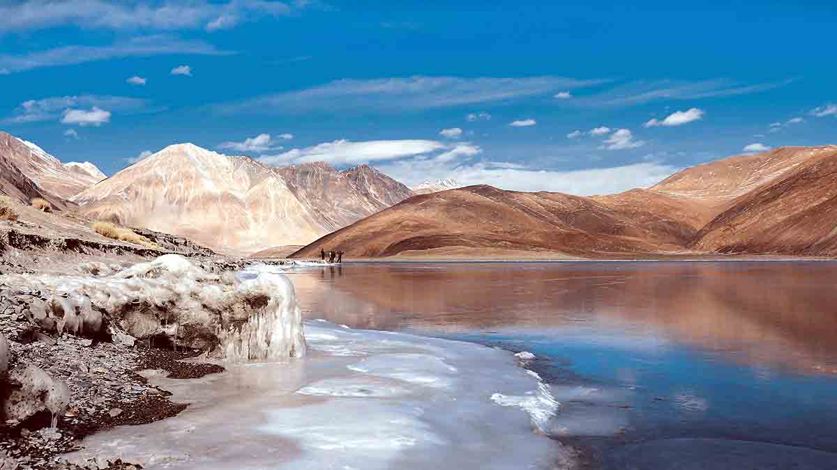 Pangong Lake Glaciers Melting