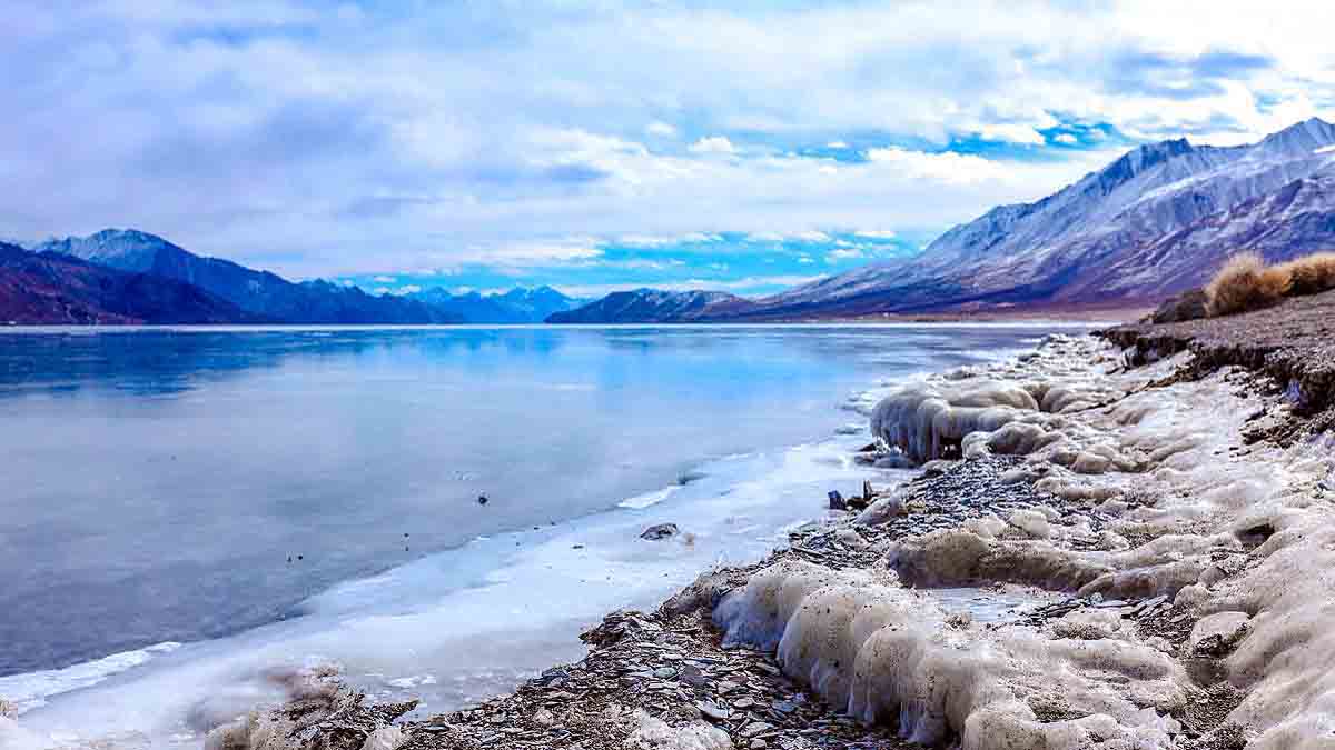 Pangong Lake Glaciers Melting