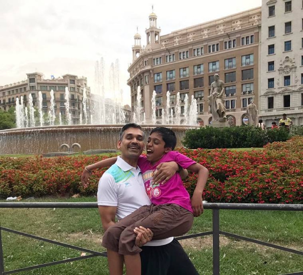 Praggnanandhaa with RB Ramesh