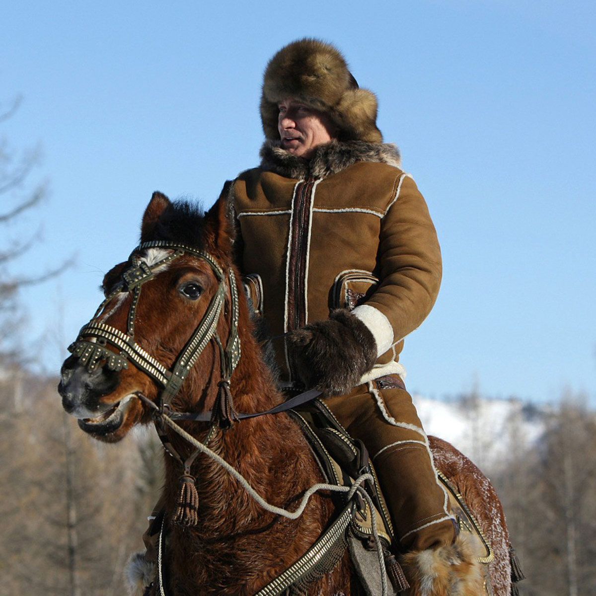 putin horse riding