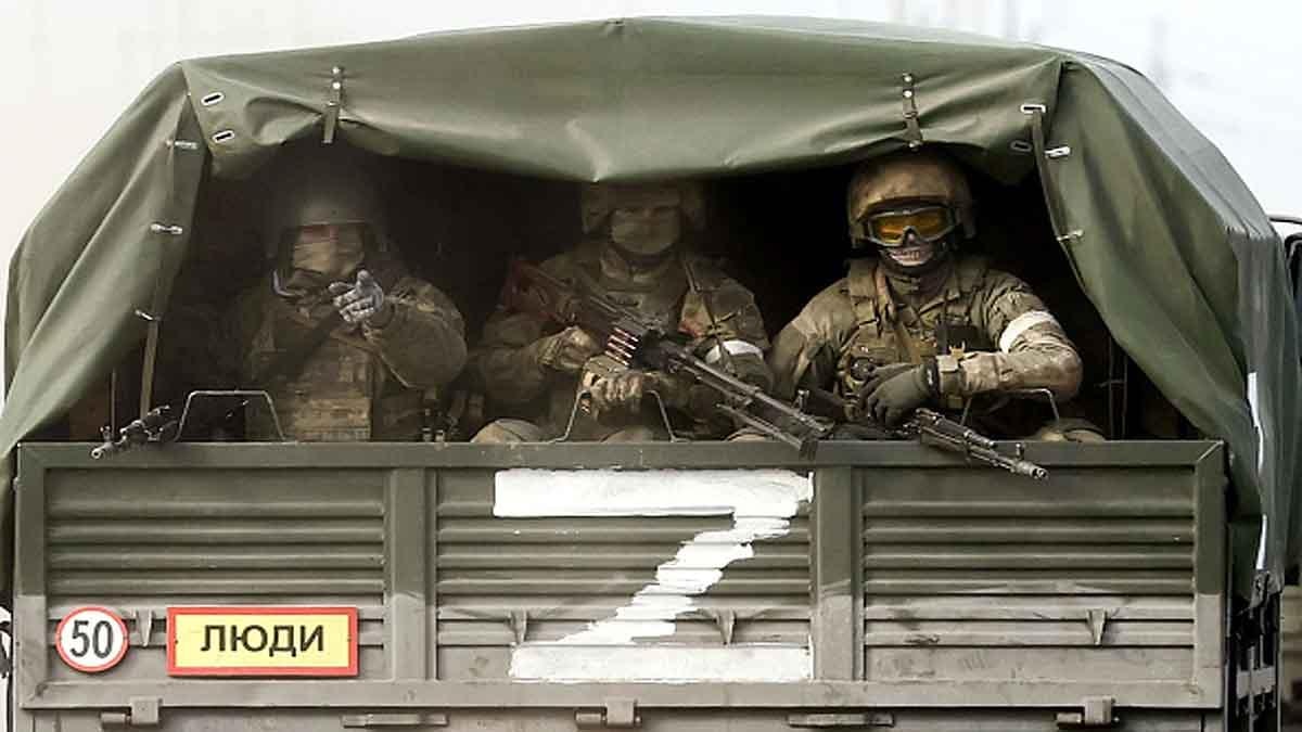 Z Symbol on Russian Military Vehicle