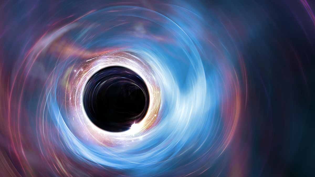 Black holes collision space time