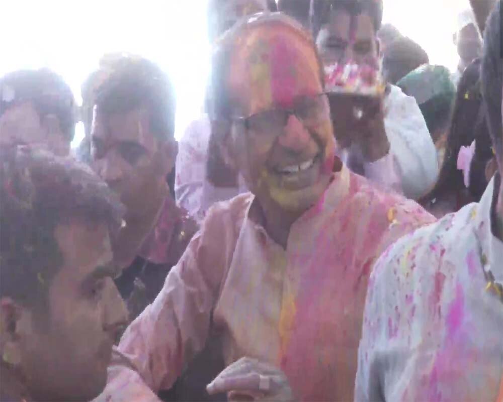 Shivraj Singh Holi Celebration