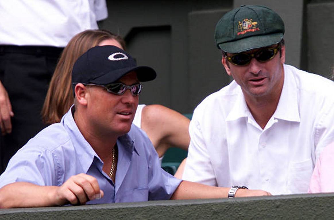 Shane Warne and Steve Waugh