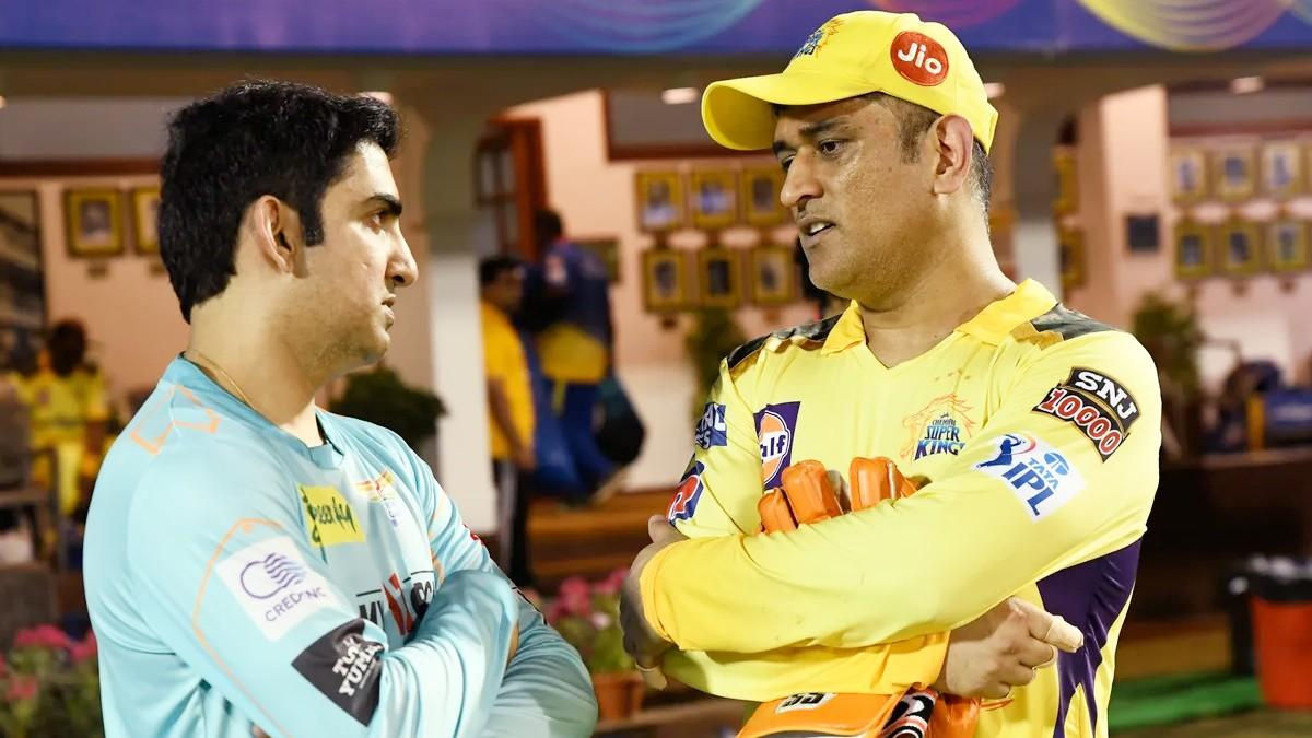 MS Dhoni & Gautam Gambhir (@IPL)