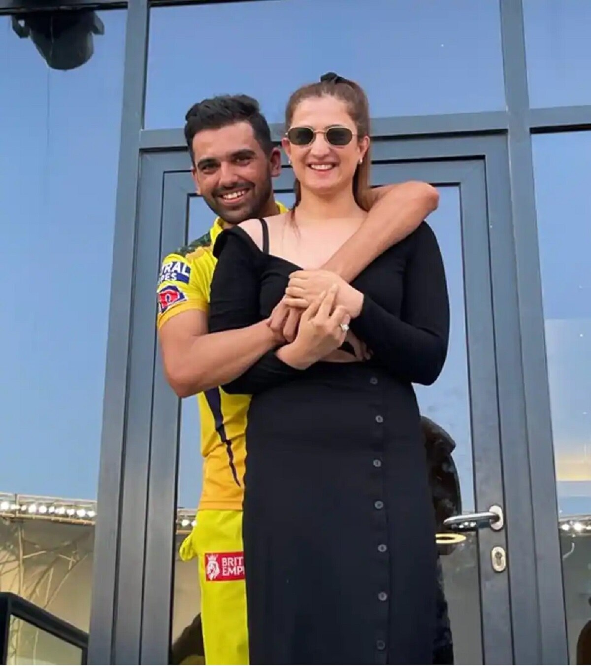 Deepak Chahar and Jaya Bhardwaj