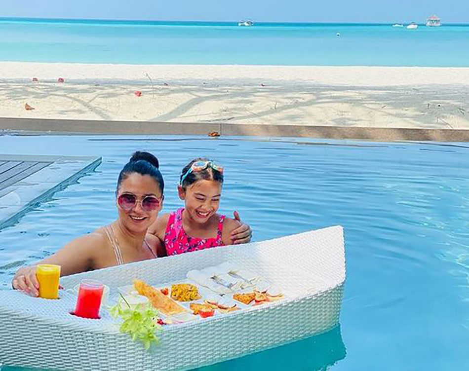 बेटी संग लारा दत्ता