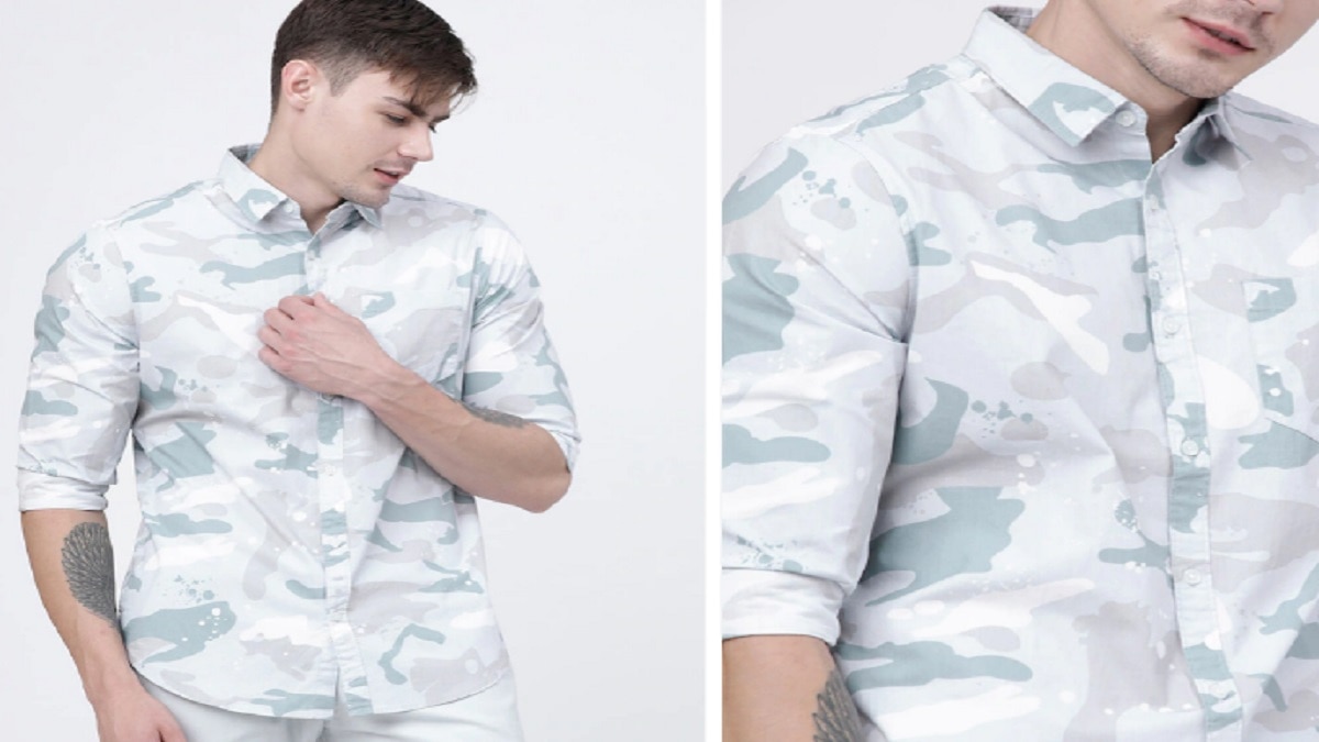 Slim Fit Printed Casual Shirt