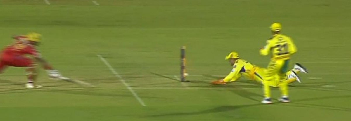 ms dhoni runout moment