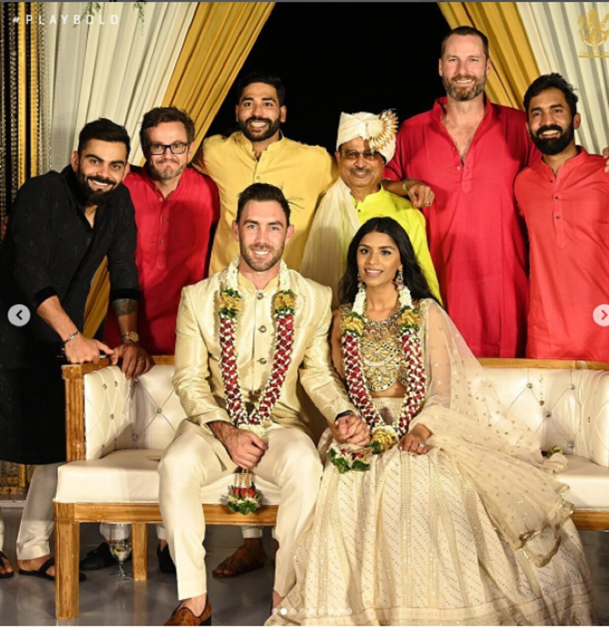 Glenn Maxwell Wedding Party