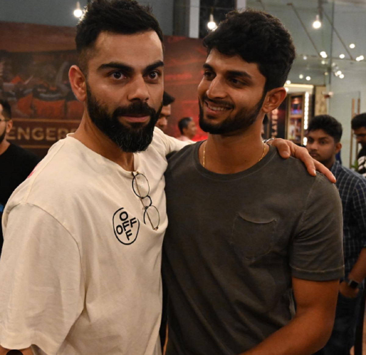 Suyash Prabhudessai and Virat Kohli