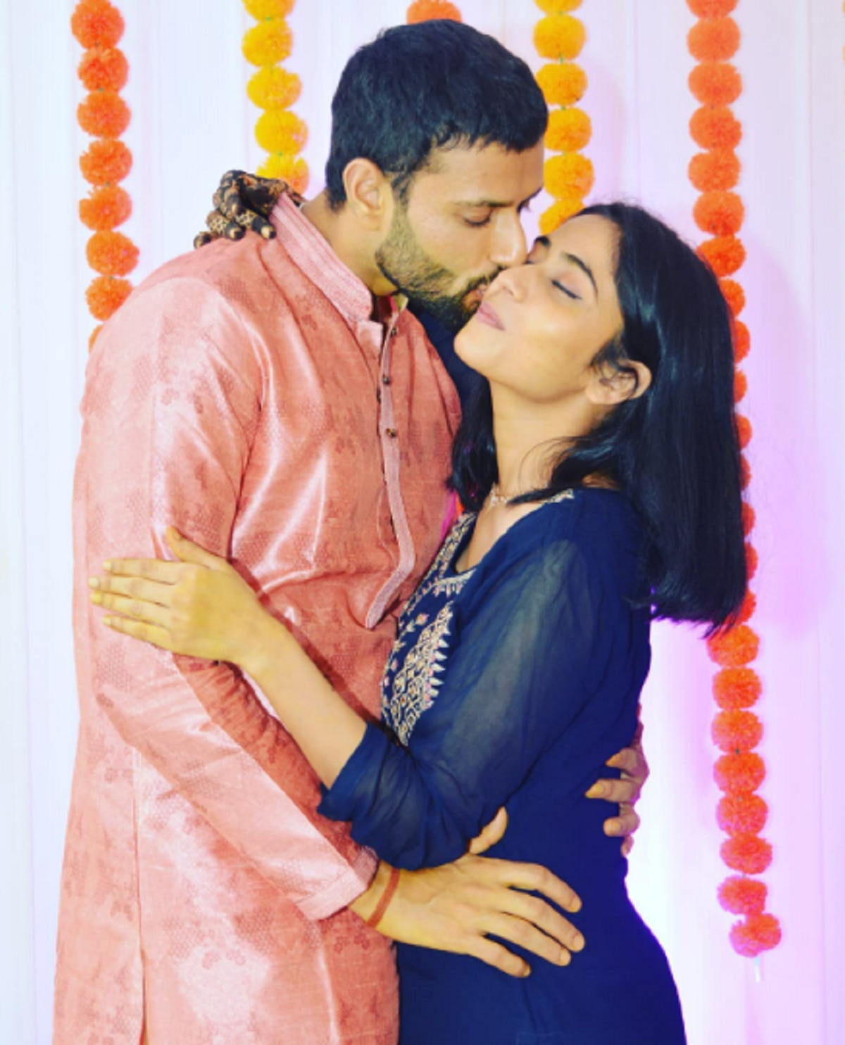 Shivam Dube and Anjum Khan 