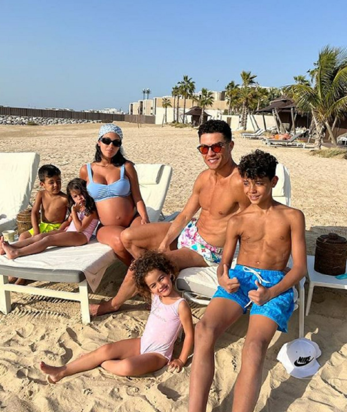 Cristiano Ronaldo and his family