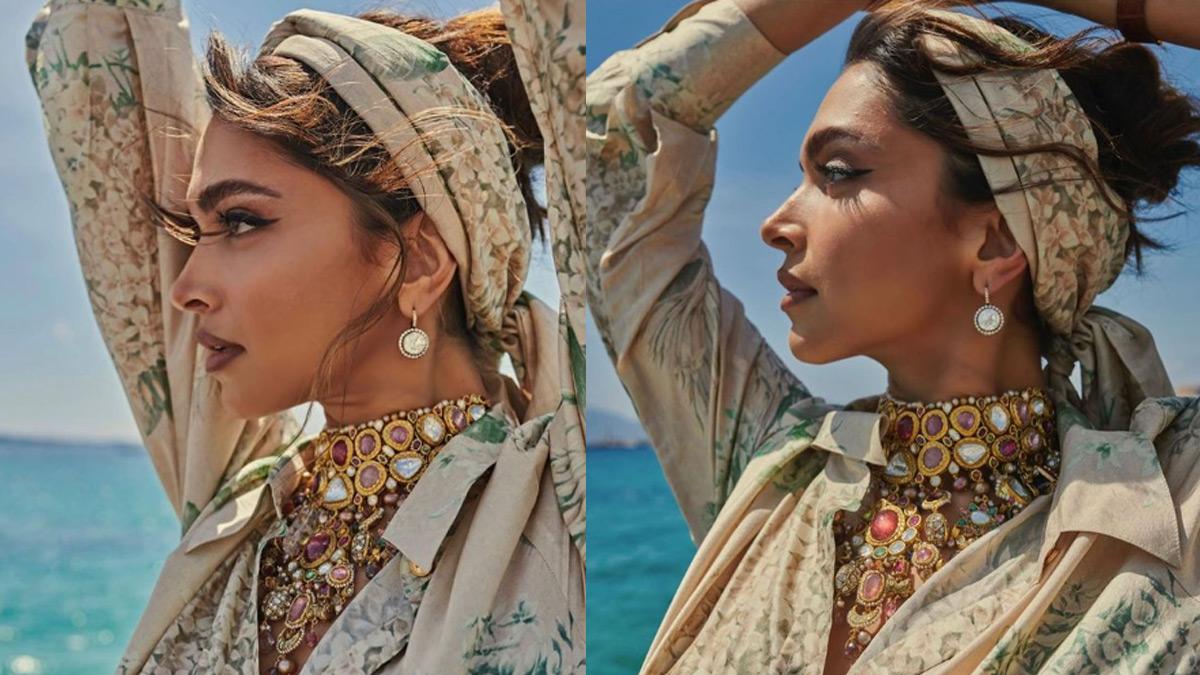 Deepika Padukone First Cannes look: जूरी टेबल पर दिखीं दीपिका, सब्यसाची के आउटफिट में वायरल हुआ लुक