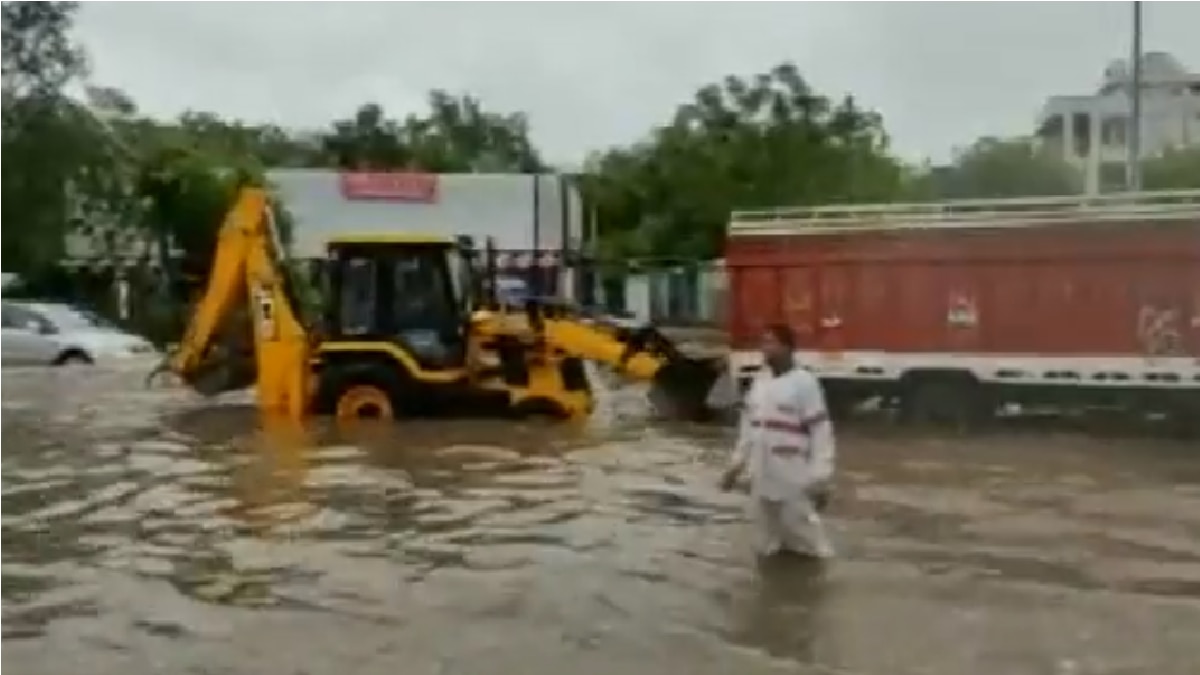 Haryana Rainfall Visuals (Pic Credit-ANI)